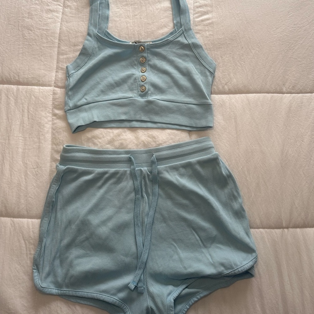 Zara Ribbed Lounge Set - Picture 2 of 4